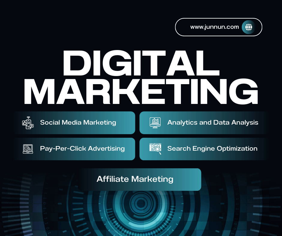 Digital Marketing Services by Junun Mojumder – Helping businesses grow online through SEO, SEM, social media marketing, and result-driven strategies.