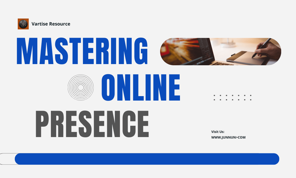 Digital illustration showing strategies to build and enhance a strong online presence for businesses and brands