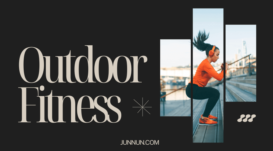 Man exercising outdoors using bodyweight and nature as his gym for fitness without equipment